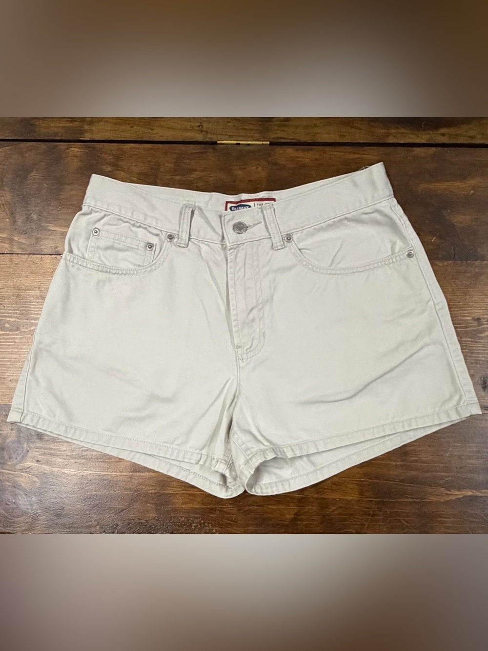 Vintage Old Navy Cream-Colored Denim Shorts